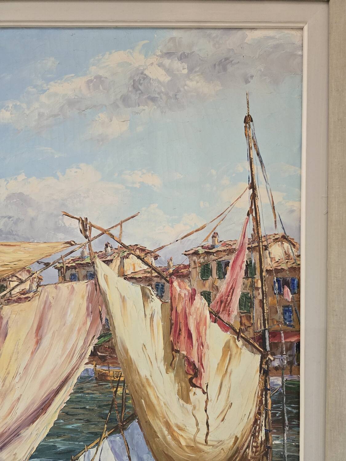 Scène portuaire St Tropez par Lucien Xim