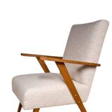 Set of 2 vintage bouclé armchairs