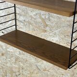 60s-70s Oak String Shelf Module by Kajsa & Nils “Nisse” Strinning Sweden