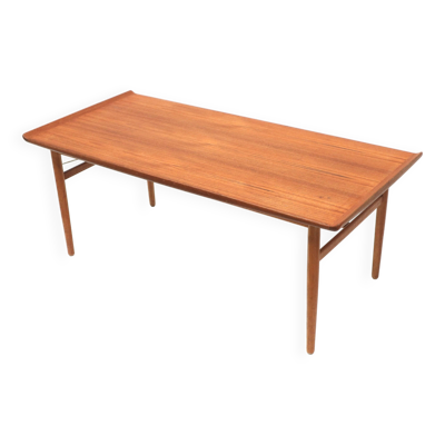 Table basse vintage en teck par Alf Svensson pour Tingströms Suède