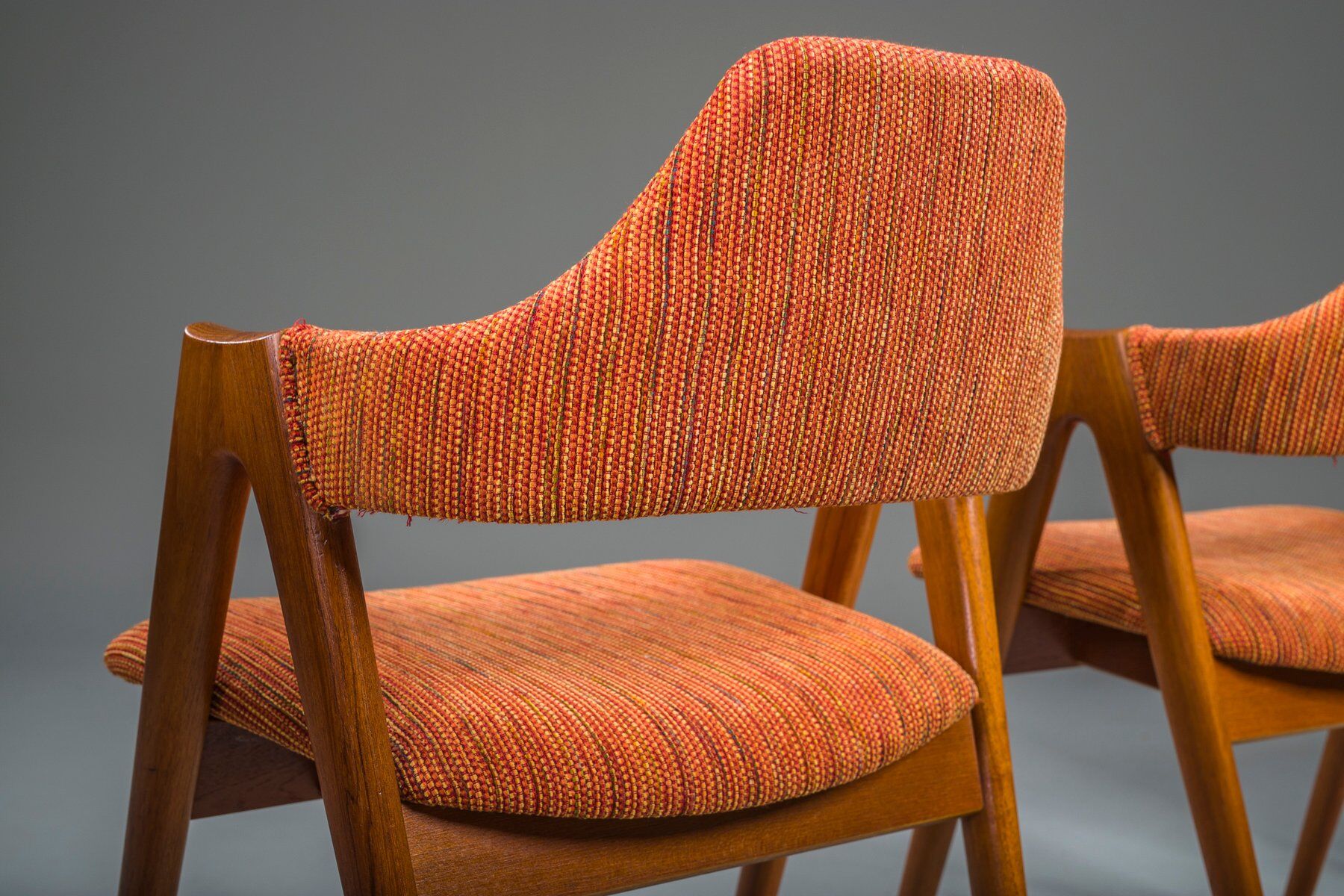 Chaises de salle à manger vintage danoises Compass par Kai Kristiansen, années 1960, lot de 4