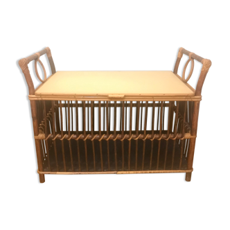 Trunk/trunk in rattan and skai