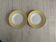 White and pastel yellow Amandinoise plates