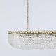 J.T. Kalmar Josef Frank 58" Zeppelin Crystal and Brass Chandelier, Vienna, 1950s
