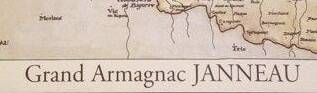 old map armagnac janneau