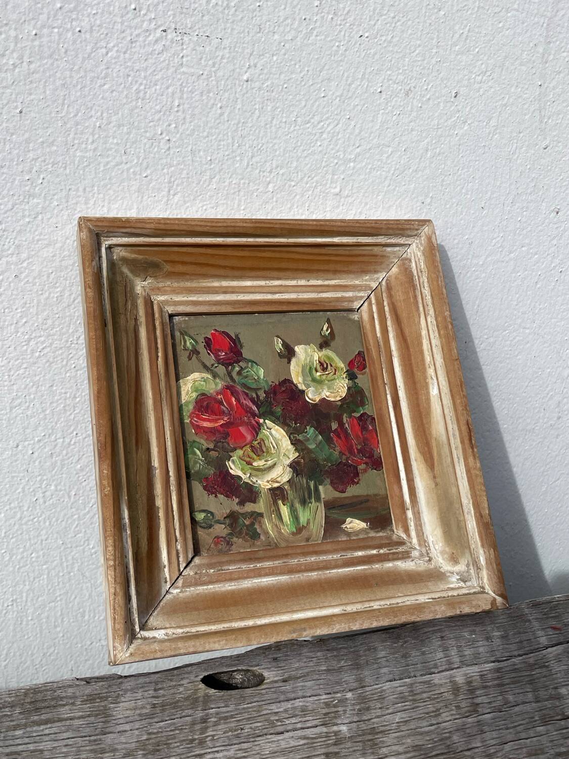 Small bouquet painted in oil