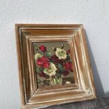 Small bouquet painted in oil