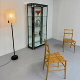 Antique display cabinet shelf in brass metal Italian design from the 70s