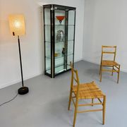 Antique display cabinet shelf in brass metal Italian design from the 70s