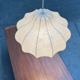 Modern mid-century Cocoon pendant lamp by Friedel Wauer for Goldkant Leuchten, 1960s.