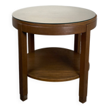 Amsterdam School side table with glass top