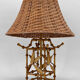Japanese lamp imitation bamboo, circa 1970