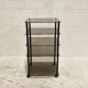 Smoked glass shelving unit, 1980