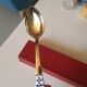Russian enamelled silver spoon