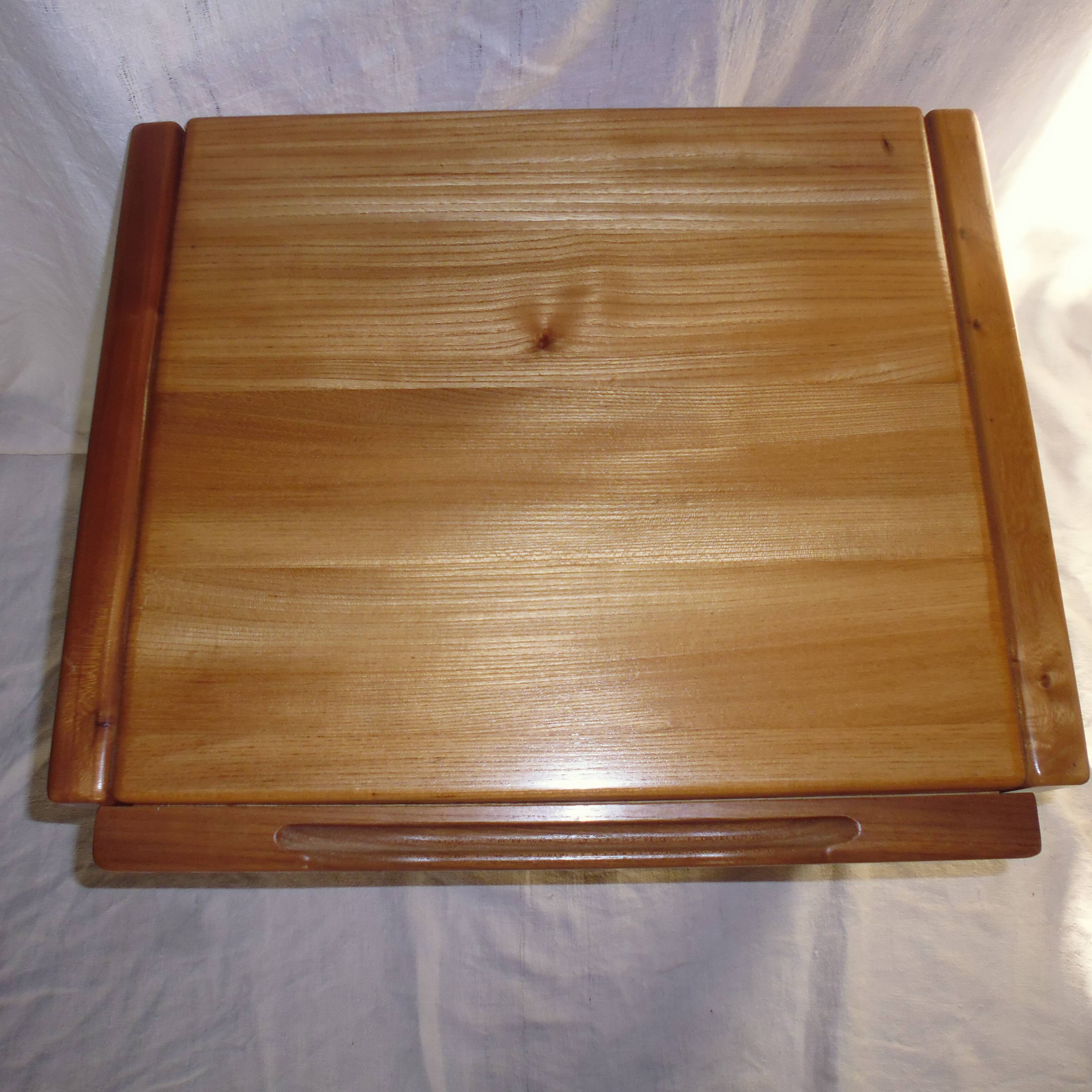 70s quality elm bedside table NF Prestige