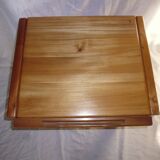 70s quality elm bedside table NF Prestige