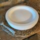 Vintage nesting dinner plates by Michel Hamon, Gien Prisunic