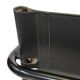 Vintage Black Leather & black frame Italian Modern Barstool