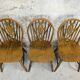 3 vintage Windsor wheelback chairs