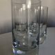 Set of 4 XXL solid glass tumblers in semi-crystal Scandinavian style
