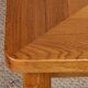 Solid oak coffee table in the style of Seltz, 1980.