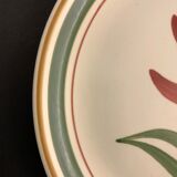 10 Longchamp dessert plates, floral model