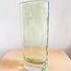 Hand-blown glass vase in apple green – circa 1980