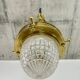 Viennese Secession Suspension in Brass attributed to Kolo Moser & Jutta Sika