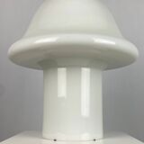 Large XL mushroom table lamp in white glass entirely white Peill and Putzler 1970