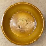 Pair of antique beige ceramic pocket trays made in france vintage