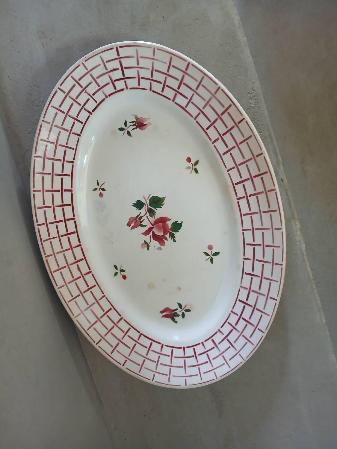 Old Digoin and Sarreguemines dish