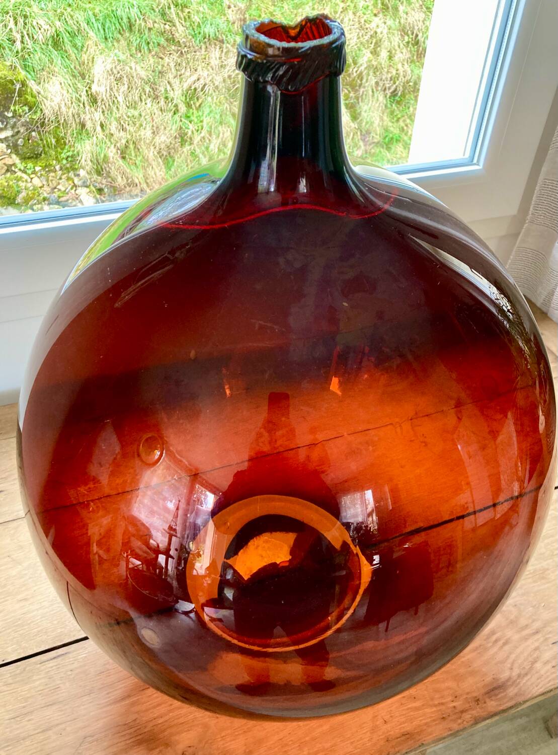 Amber antique demijohn 50L
