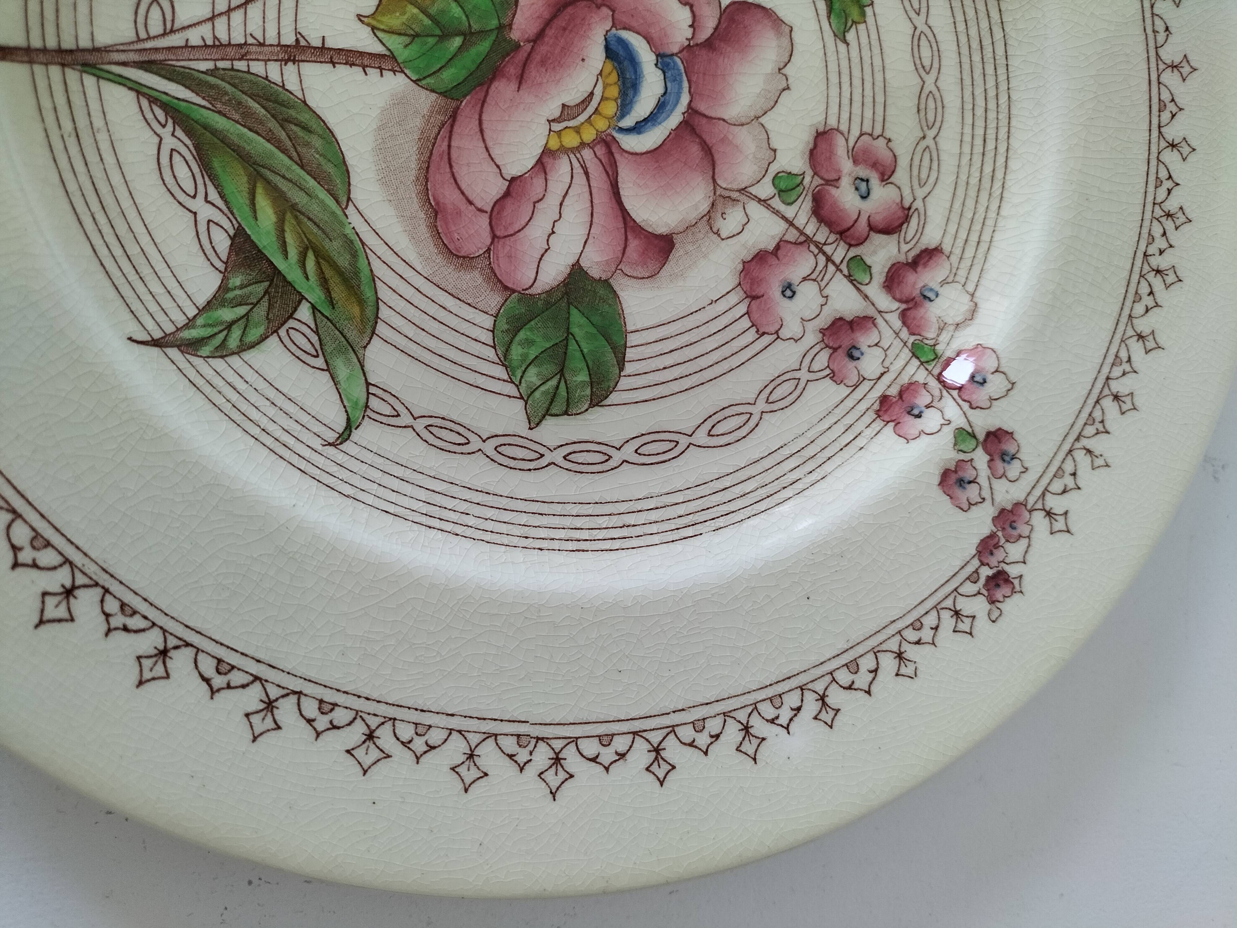 Vintage English Crown Ducal plate - floral decoration