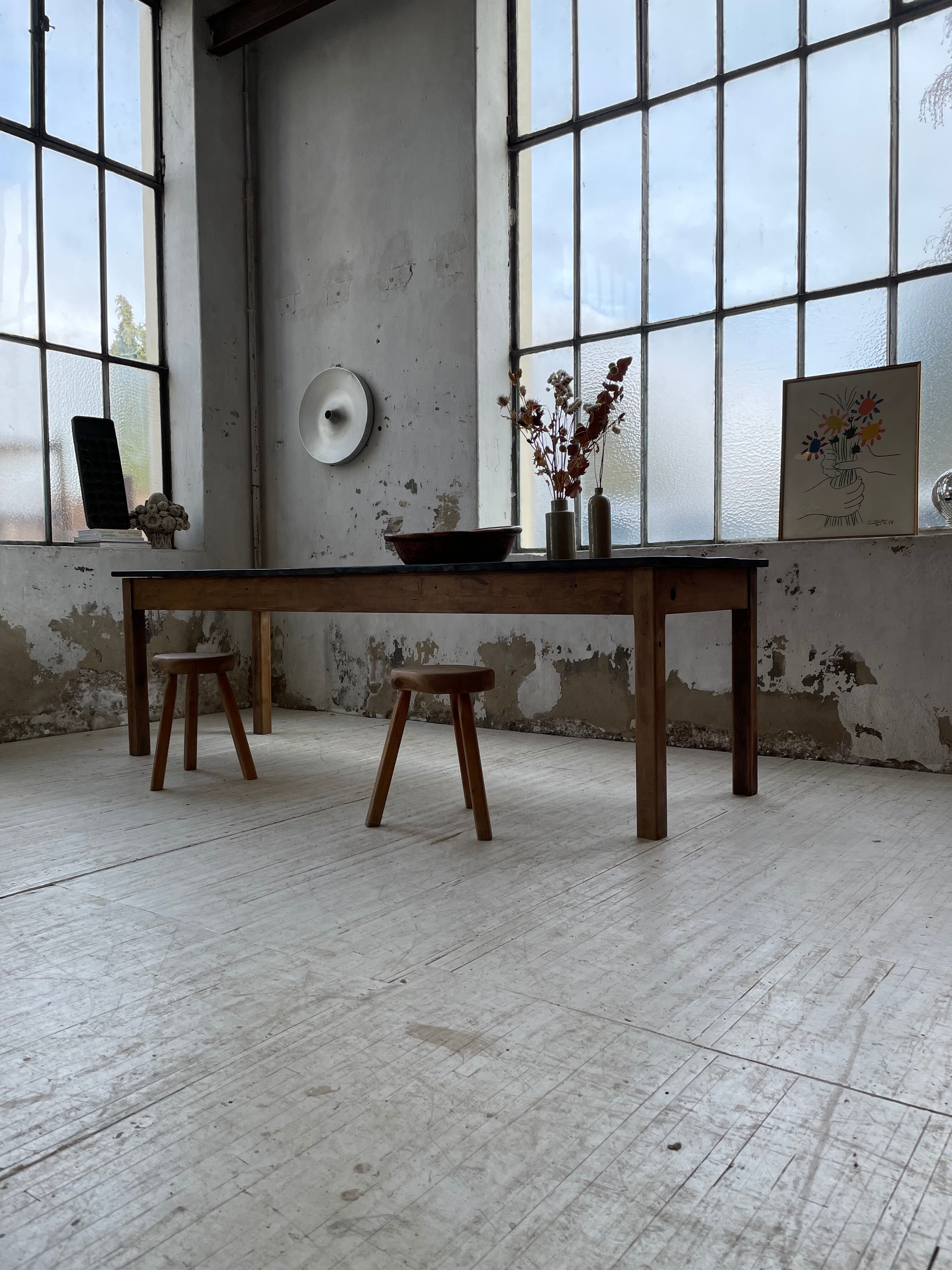 Black pine farm table 250 cm