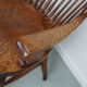 Paire de chaises de bureau de bureau en chêne édouardien anglais