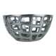 Vintage Brutalist Aluminum Fruit Bowl
