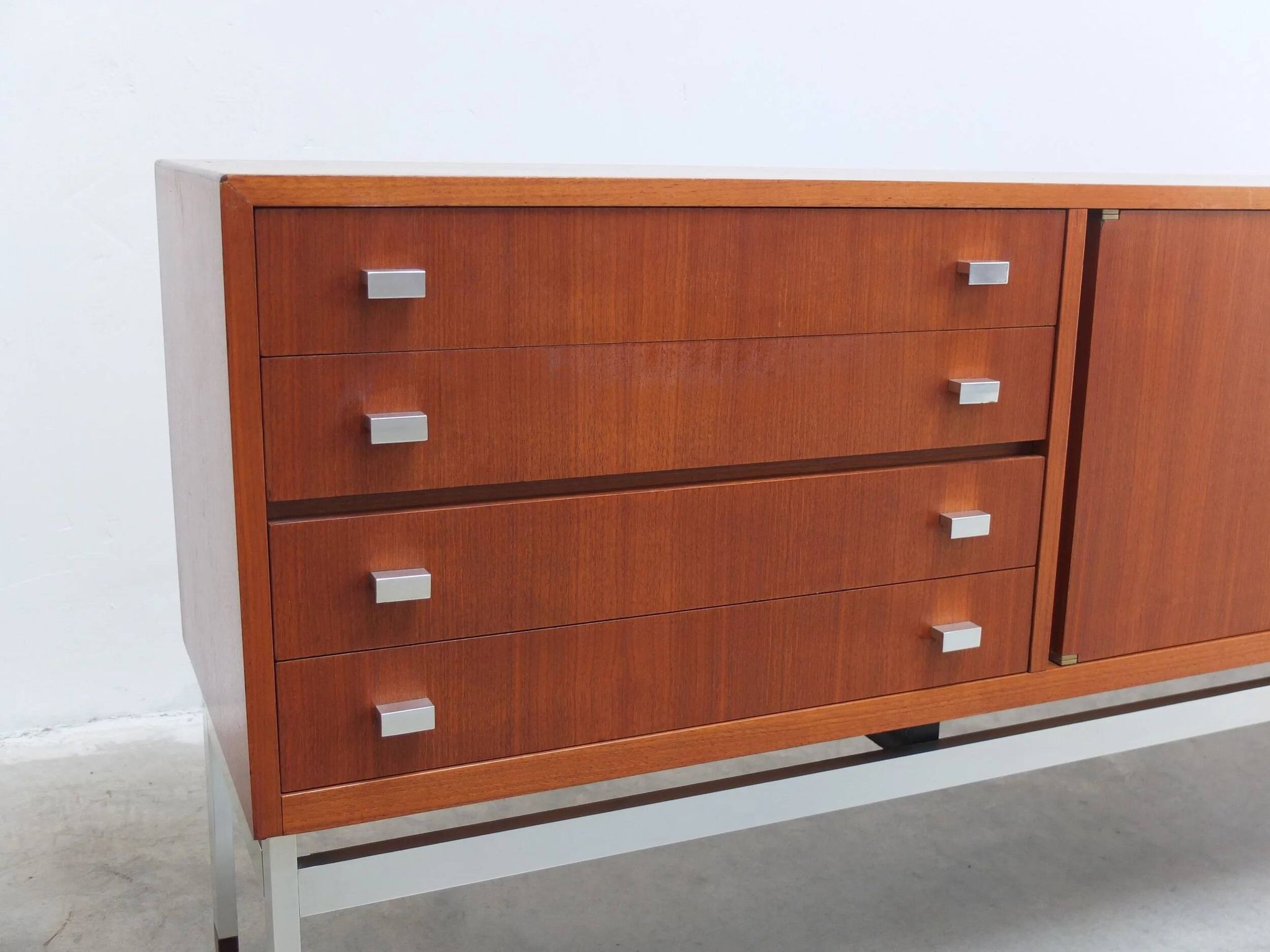 Large modernist sideboard by Werner Wölfers for V-Form, 1960s