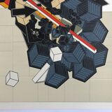 Lithograph by Alain Le Yaouanc, the earth, 1978