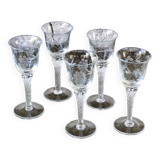 Engraved wine glasses