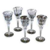 Verre à vin gravés