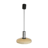 Suspension vintage with opal glass beige years 60-70