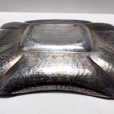 Vintage Rectangular Embossed Silver Plated Tray / Centerpiece by Olri, Italy