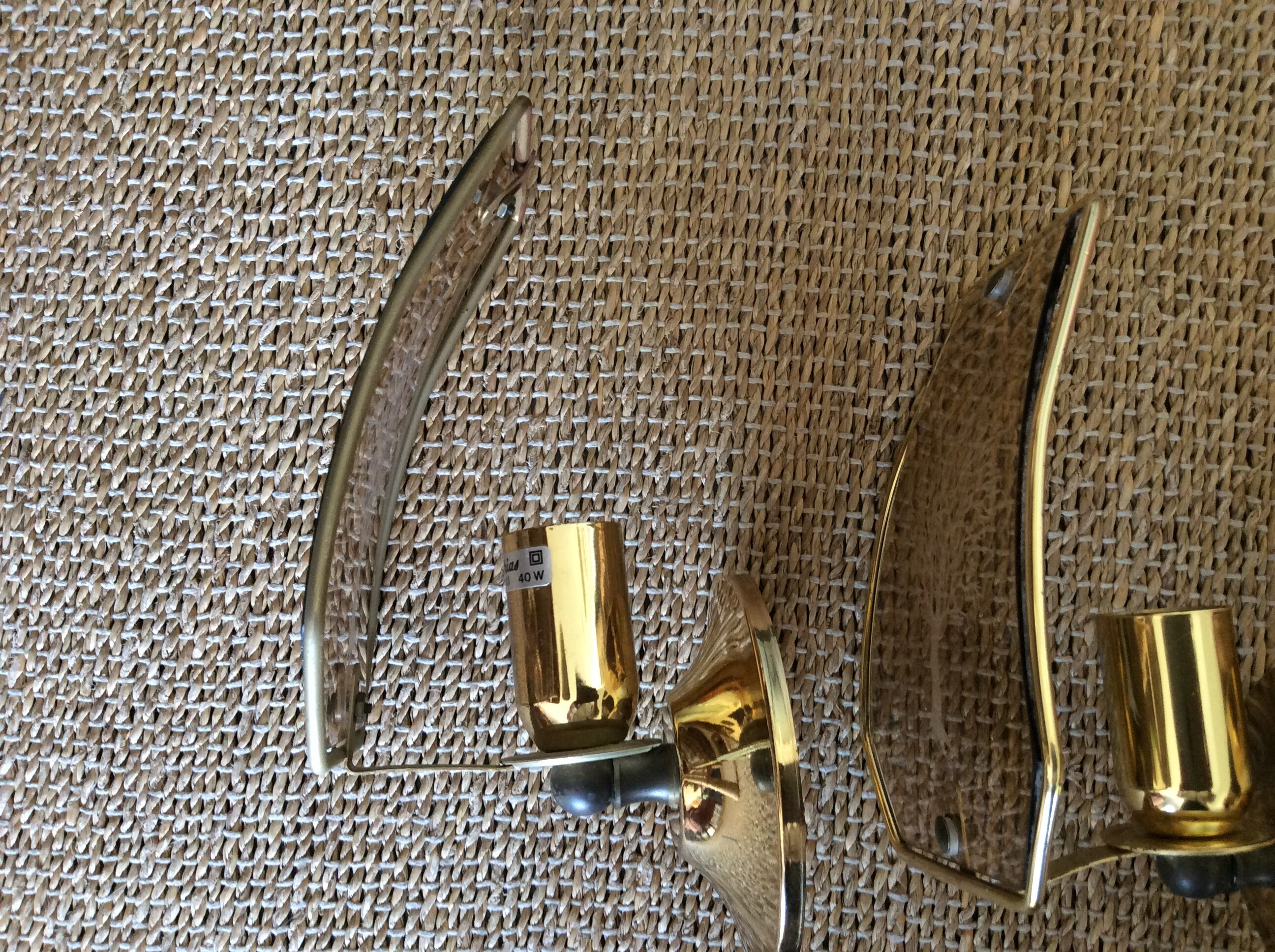 4 vintage wall lamps