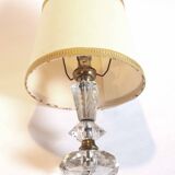 Chiseled crystal foot lamp