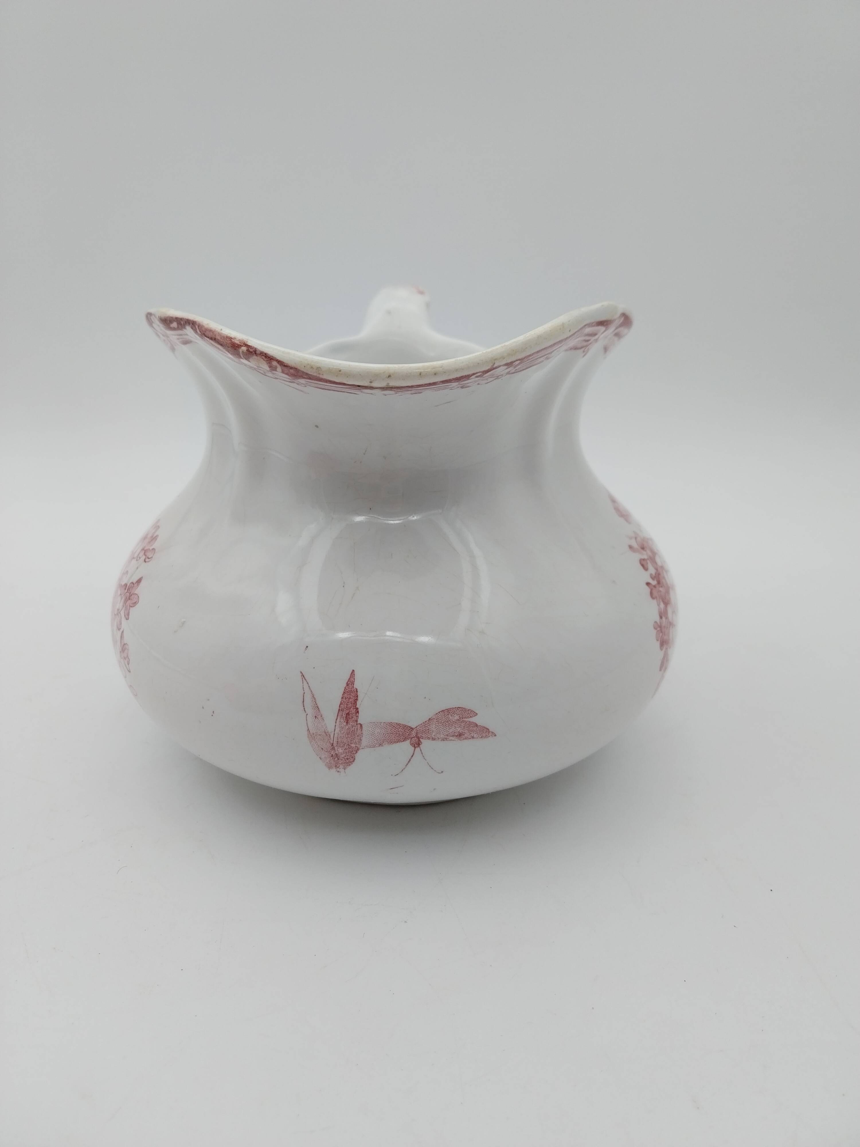 Broc Joufflu Old Pitcher Terre De Fer Creil And Montereau Lilac