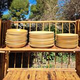 Set of 35 stoneware plates