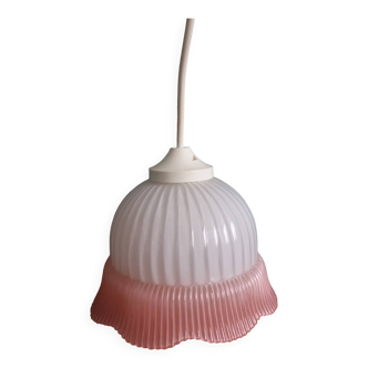 Suspension lampe abat-jour en verre