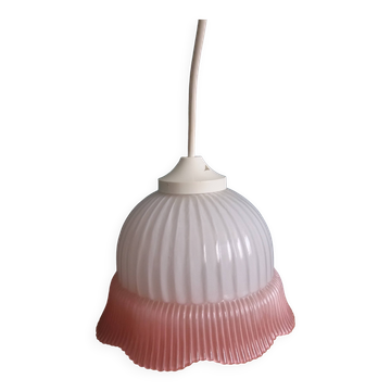 Suspension lampe abat-jour en verre
