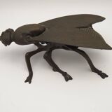 Brass Art Deco fly with movable wings Collection 4288