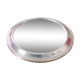 Silver round mirror tray